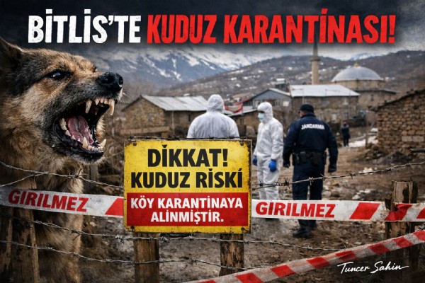 Bitlis'te Köy Karantinaya Alındı 